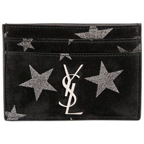 ysl card holder stars